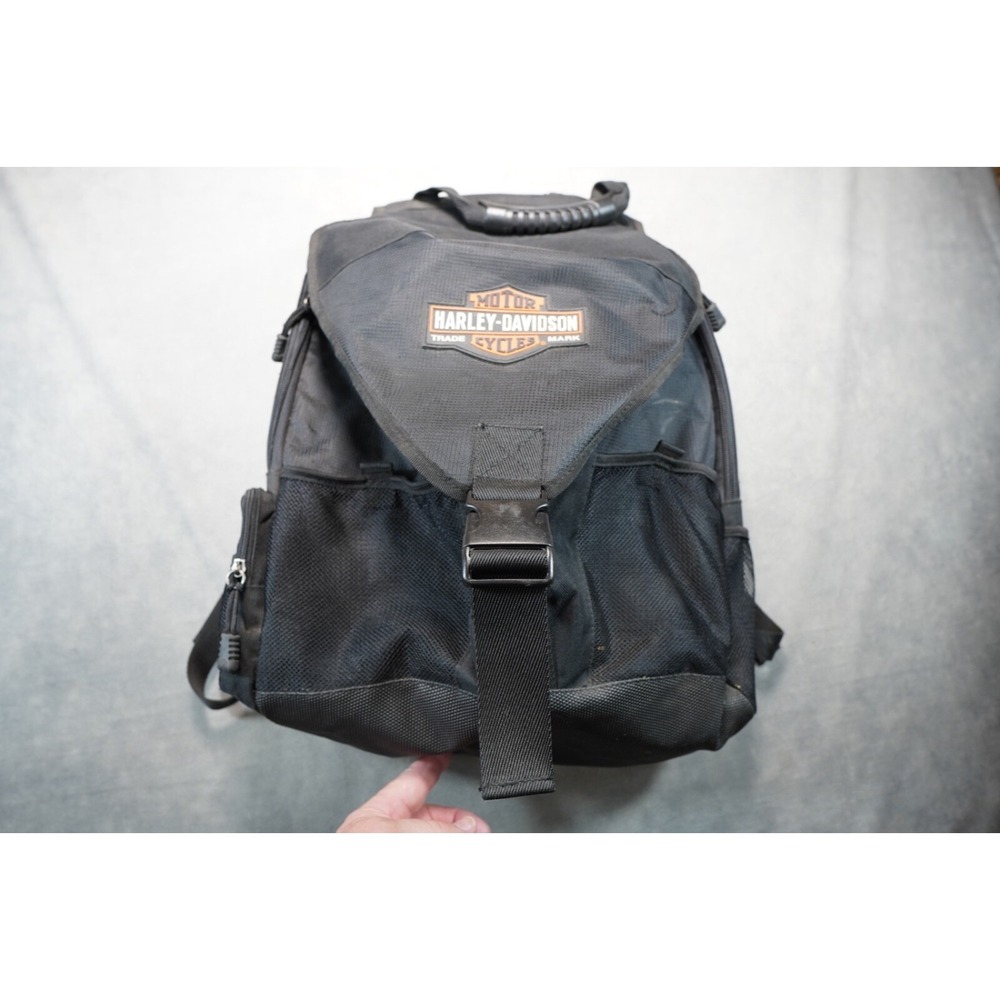Harley-Davidson Backpack Bag for Helmet Laptop Padded Side Zippers Sturdy Handle
